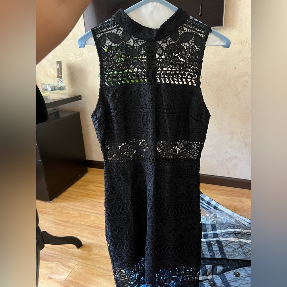Elegant Black Lace Dress